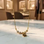 Twinkling American Diamond Gold Plated Chain Pendant for Women & Girls - Image 5