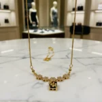 Twinkling American Diamond Gold Plated Chain Pendant for Women & Girls - Image 8