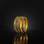 Premium Gold-Plated Bangles Set - 4 Piece Collection - Image 3