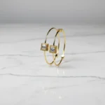 Gold Star Charm Bangle Bracelet - Elegant Women's Jewelry - Image 7