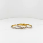 Zirconia Diamond Cut Bangle Bracelet for Women | Gold Plated Fashion Jewelry - Image 6