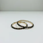 Luxury Black Stone Studded Gold-Plated Bangles – Elegant Party Wear Jewellery for Women - Image 5