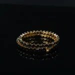 Luxury Black Stone Studded Gold-Plated Bangles – Elegant Party Wear Jewellery for Women - Image 6