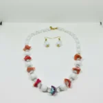 Handmade Beaded Shell Necklace & Earring Set for Women | Unique Fashion Jewelry - Image 9