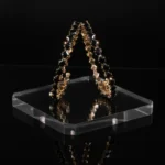 Luxury Black Stone Studded Gold-Plated Bangles – Elegant Party Wear Jewellery for Women