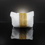 Elegant Gold-Plated Wavy Design Bangles Set - Image 5