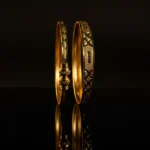 Gold Plated Bangles | Traditional Indian Jewelry | Women's Fashion bracelet design Bangle Set - Image 3