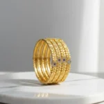 Premium Gold-Plated Bangles Set - 4 Piece Collection - Image 2