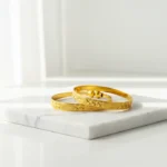 Gold Plated Bangles | Traditional Indian Jewelry | Women's Fashion bracelet design Bangle Set - Image 4