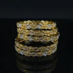 22K Gold Plated Bangles | Intricate Design Gold & Silver Tone - Image 7