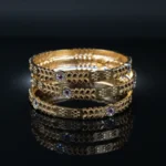 Premium Gold-Plated Bangles Set - 4 Piece Collection - Image 7