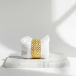 Elegant Gold-Plated Wavy Design Bangles Set - Image 8