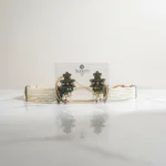 Elegant Pearl & Oxidized Choker Necklace Set with Matching Earrings - Image 7