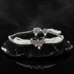 Pearl & Stone Butterfly Choker Necklace Set with Matching Stud Earrings for Women - Image 6