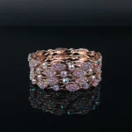 Rose Gold-Toned & Multi-Color Crystal Embellished Bangles - Image 8