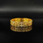 Traditional Gold Plated Bangle Set for Women - Imitation Jewellery with Stone Embellishments - Image 7