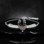 Pearl & Stone Butterfly Choker Necklace Set with Matching Stud Earrings for Women - Image 7