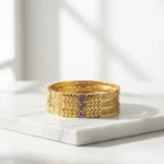 Premium Gold-Plated Bangles Set - 4 Piece Collection - Image 9