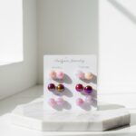 Fashion Jewelry 6 Pairs Colorful Stud Earrings - Image 3