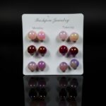 Fashion Jewelry 6 Pairs Colorful Stud Earrings - Image 4
