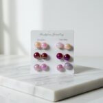 Fashion Jewelry 6 Pairs Colorful Stud Earrings - Image 5