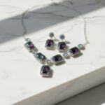 Elegant Multi-Color Stone Necklace & Earring Set for Women - Party Wear Jewelry - Image 7