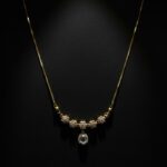 Elegant Gold Plated Flower Design Necklace with Sparkling Stone Pendant for Women - Image 10